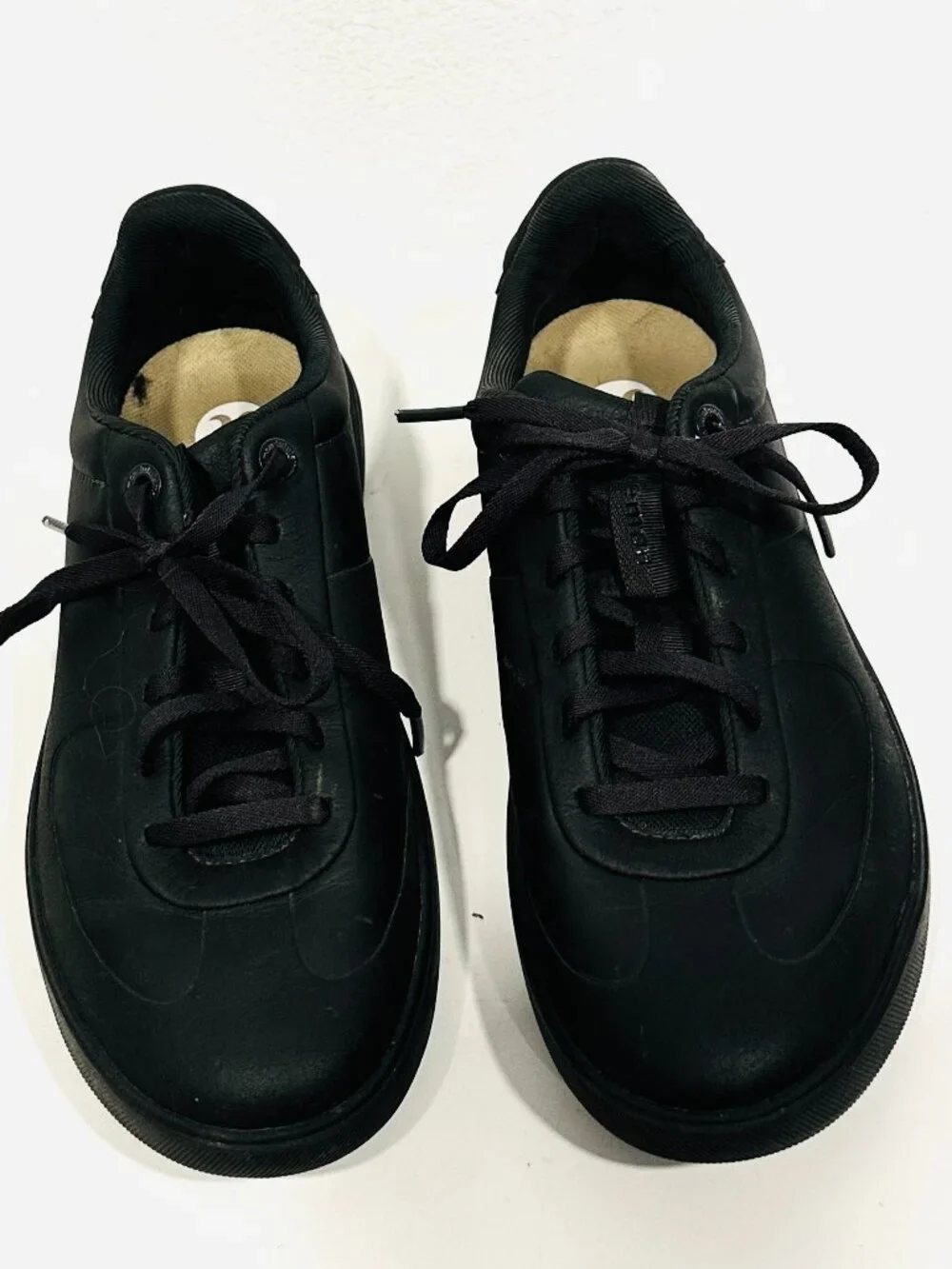 Lululemon Cityverse Sneakers Triple Black Casual Lace Up Shoes EUC Mens Size 9.5